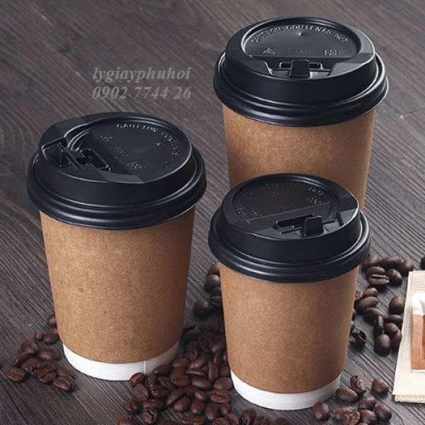 Ly giấy kraft, cốc giấy kraft 14oz-360ml - 2 lớp 